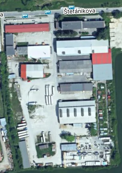 Areál spoločnosti Agrostav a.s. v Senici